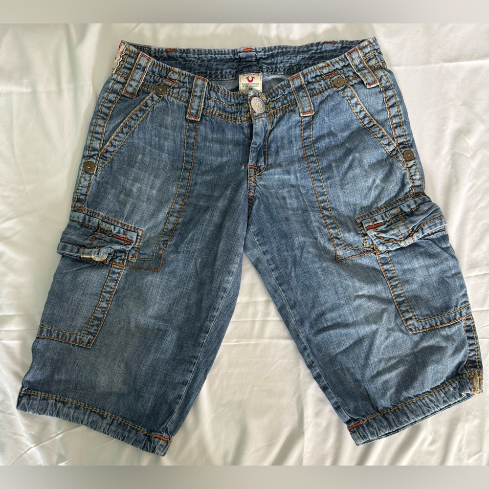 True Religion denim shorts